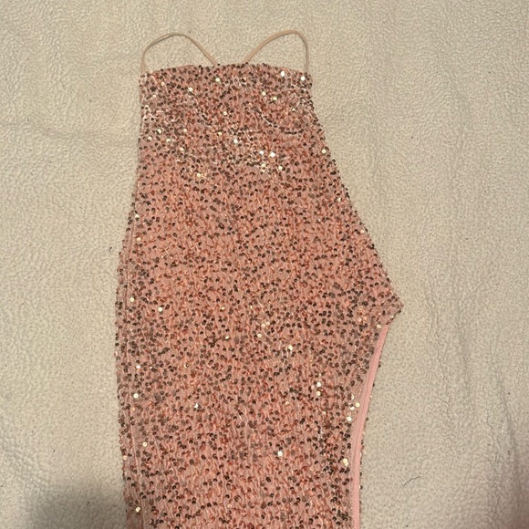 Pink Petite Sequin Maxi Dress from Fashion Nova - Picture 2 of 3